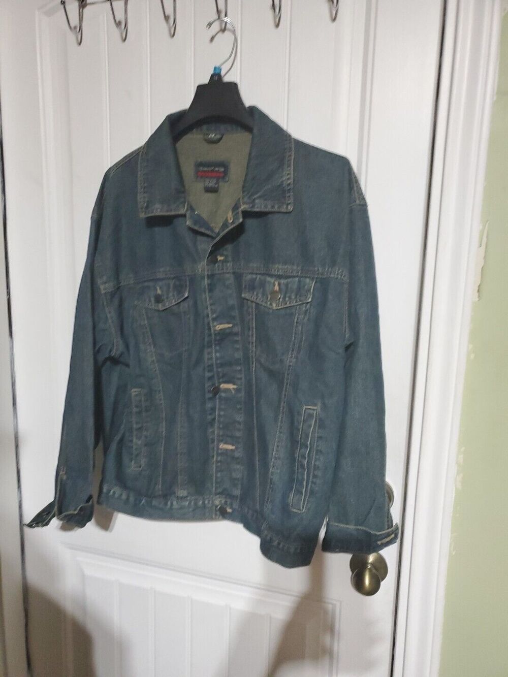 VTG CrossFire Men Jean Jacket Trucker Size M - Picture 7 of 12